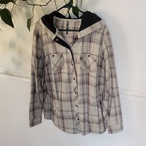 Kuhl Plaid Jacket with Hood